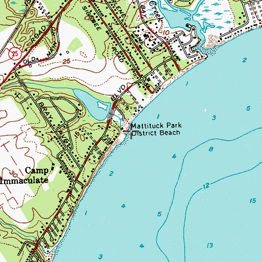 Topographic Map of Horton Creek, NY