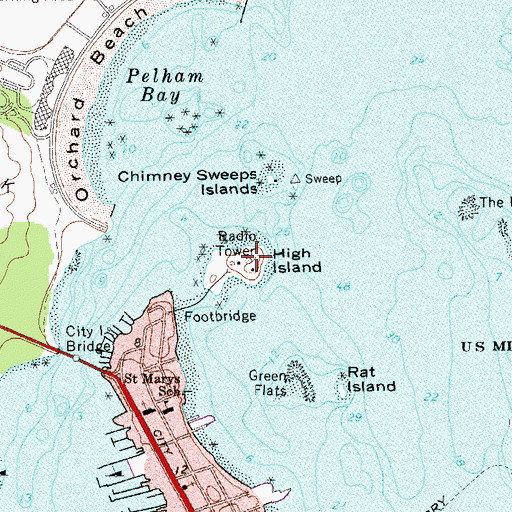 Topographic Map of WNBC and WCBS, NY