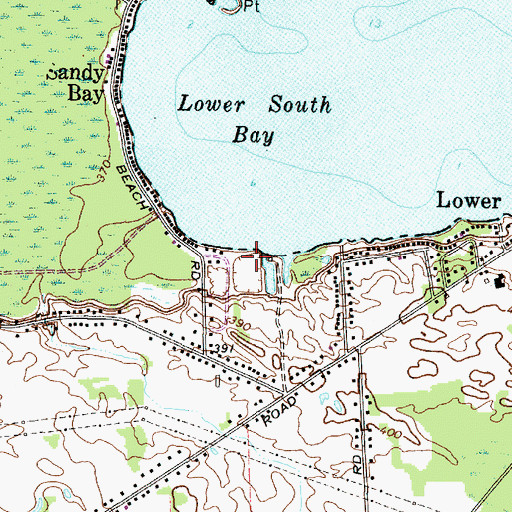 Topographic Map of Lake Shore Marina, NY