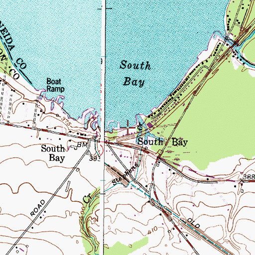 Topographic Map of South Bay Harbor, NY