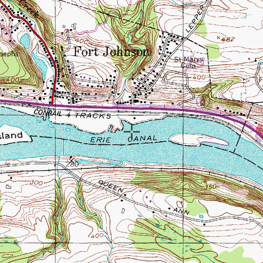 Topographic Map of Fitzpatrick Creek, NY
