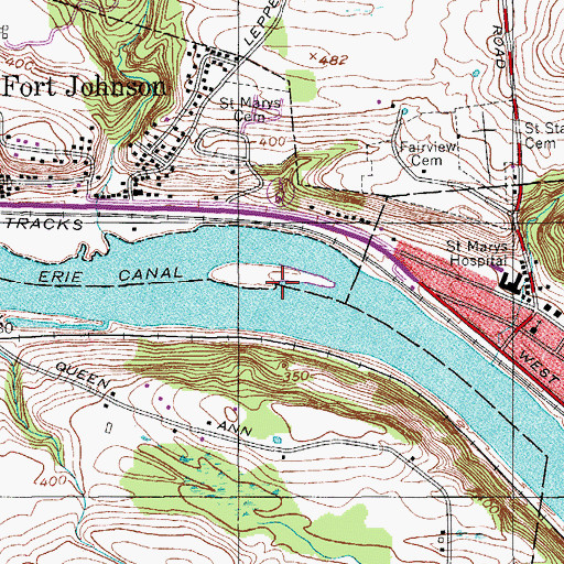 Topographic Map of Robb Island, NY