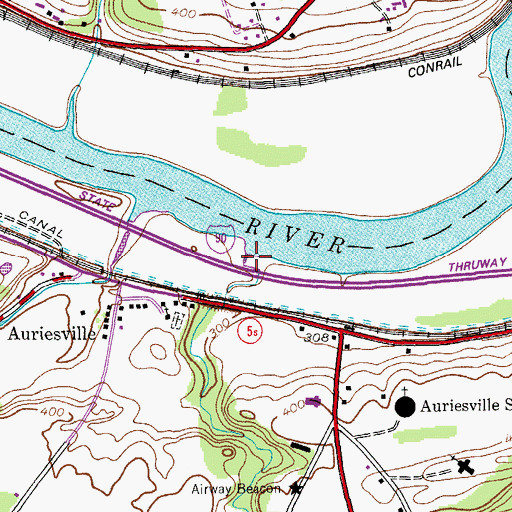 Topographic Map of Revine Creek, NY