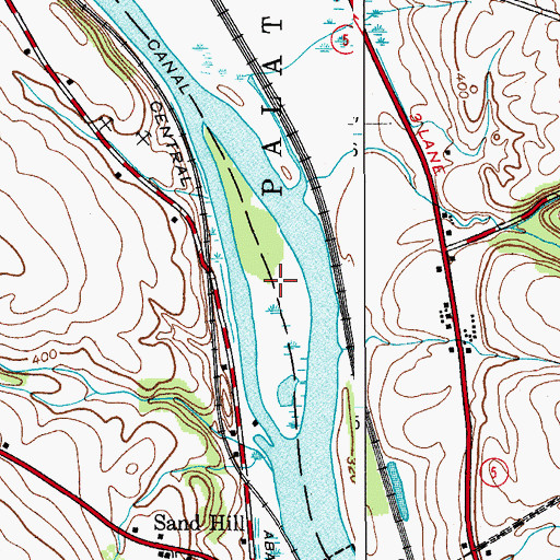 Topographic Map of Abeel Island, NY