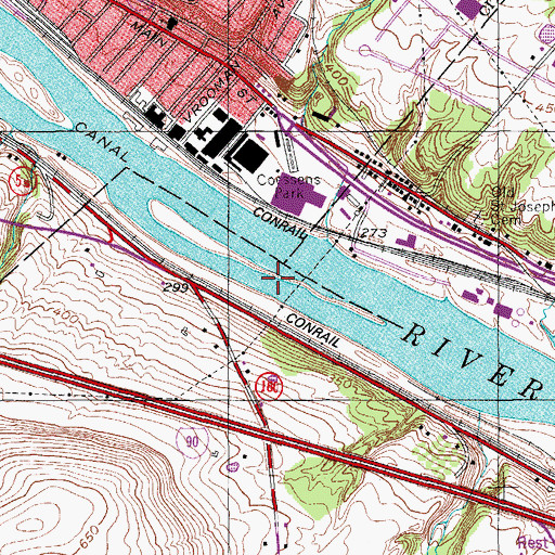 Topographic Map of Giordino Island, NY