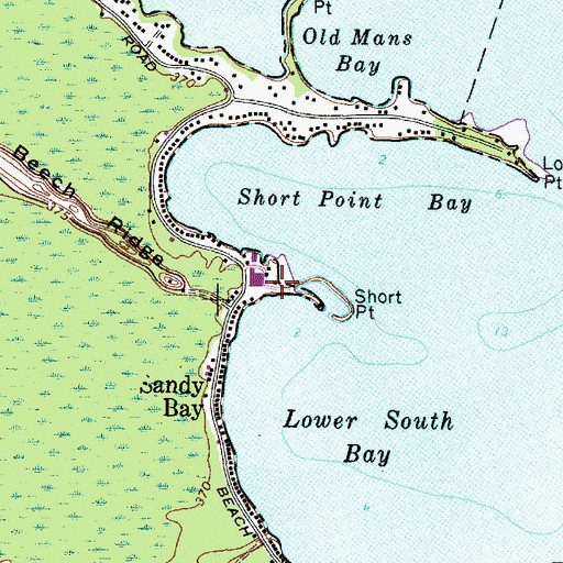 Topographic Map of Aero Marina, NY