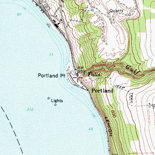Topographic Map of Norten, NY