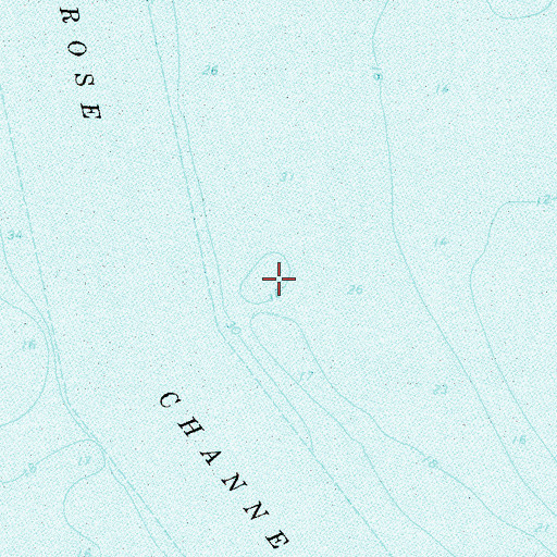 Topographic Map of Fourteen Foot Channel, NY