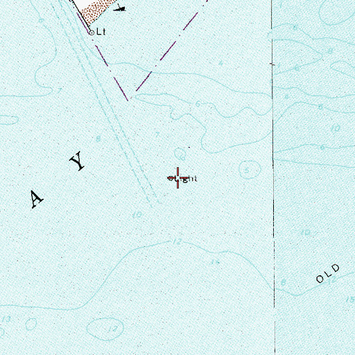 Topographic Map of Great Kills Light, NY