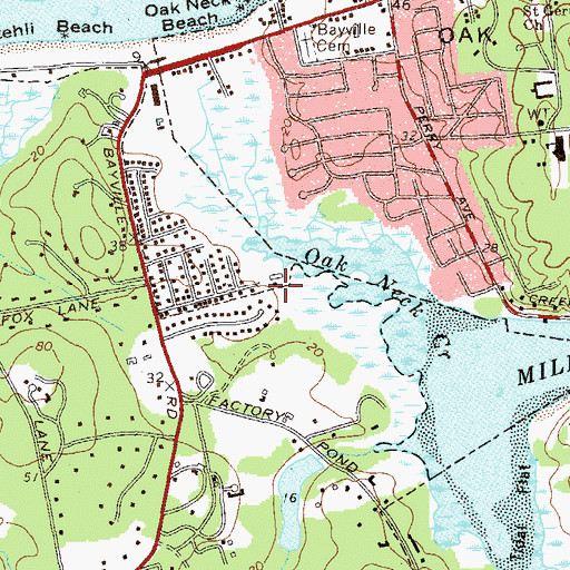 Topographic Map of West Harbor, NY