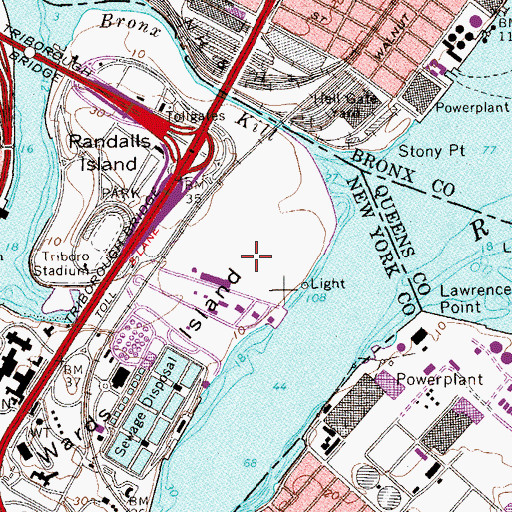 Topographic Map of Sunken Meadow, NY