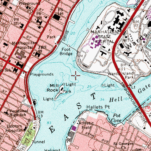 Topographic Map of Heel Tap Rock, NY