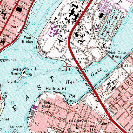 Topographic Map of Hog Back, NY