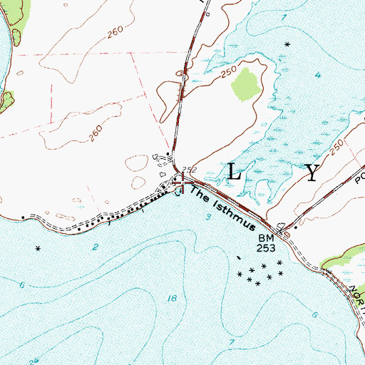Topographic Map of Brimmers Marina, NY