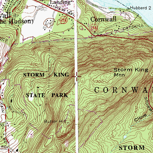 Topographic Map of Storm King State Park, NY