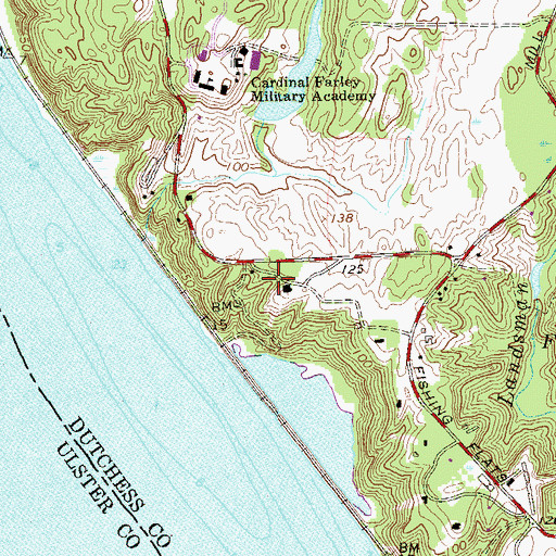 Topographic Map of Ellerslie, NY