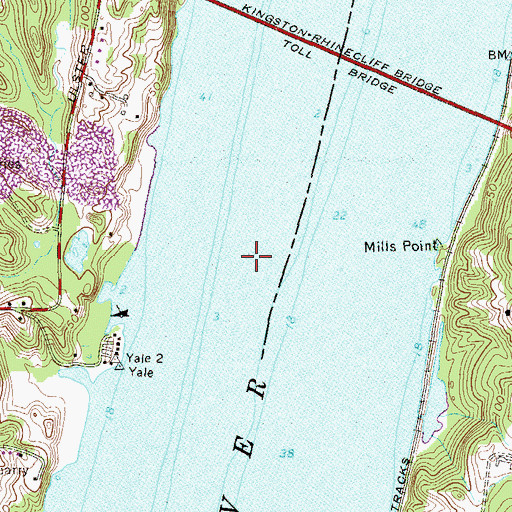 Topographic Map of The Flat, NY