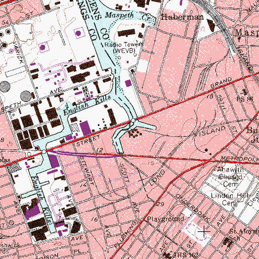 Topographic Map of Linden Hill, NY