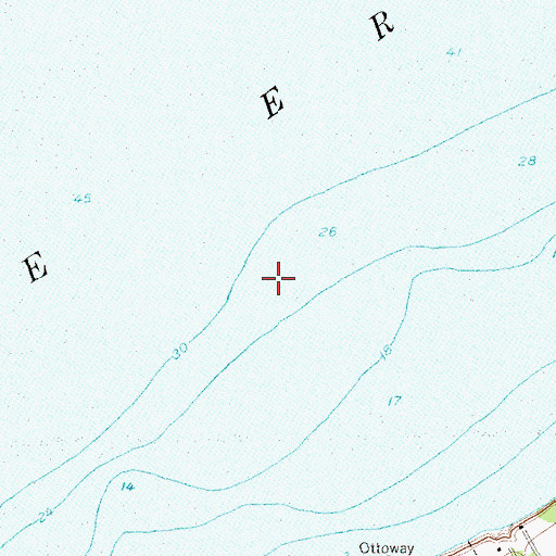 Topographic Map of West Breakwater Light, NY