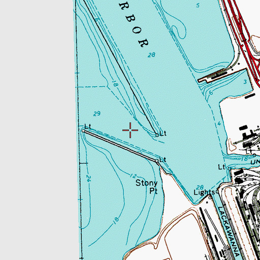 Topographic Map of South Entrance, NY