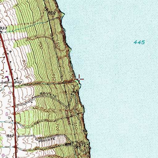 Topographic Map of Buttonwood Brook, NY
