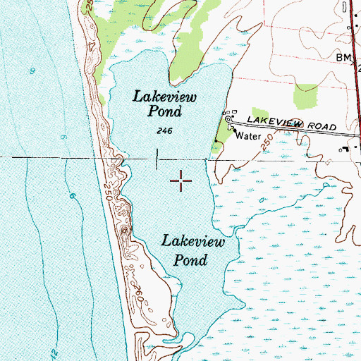 Topographic Map of Lakeview Pond, NY