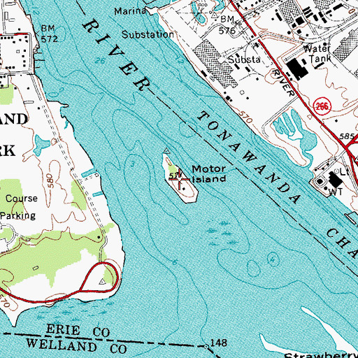Topographic Map of Pirates Island, NY