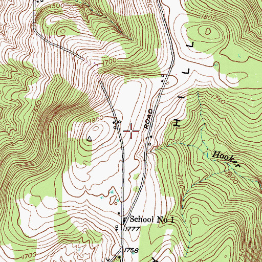 Topographic Map of Terry Hill, NY