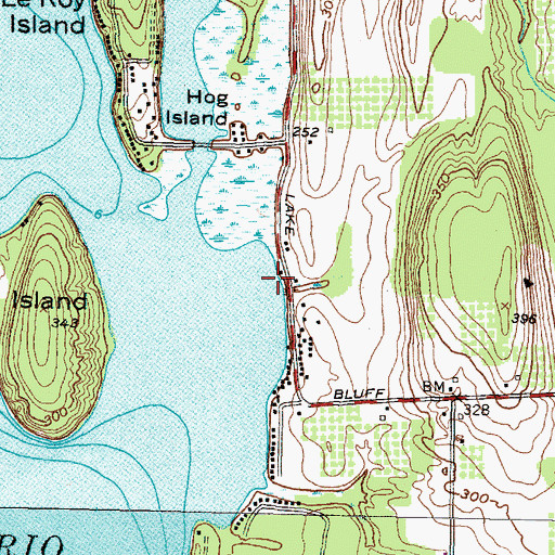 Topographic Map of Connellys Cove, NY