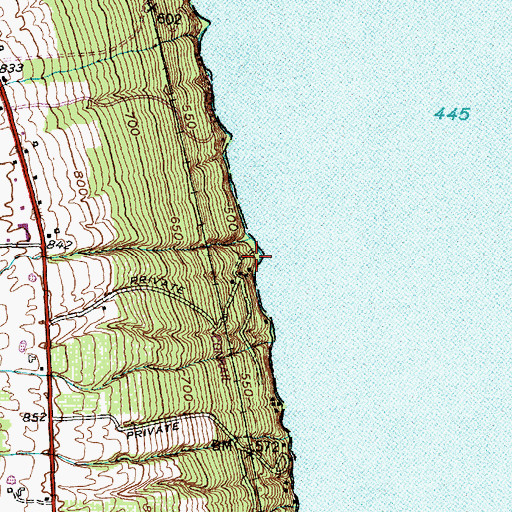 Topographic Map of Buttonwood Point, NY