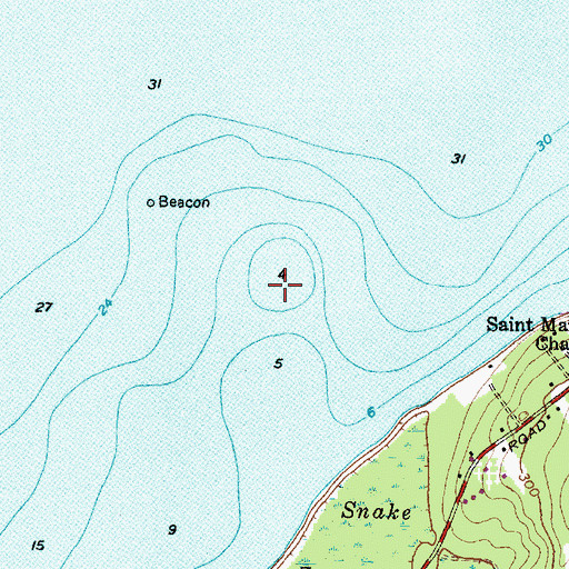 Topographic Map of Ford Shoals, NY