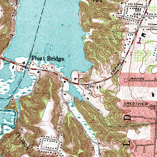 Topographic Map of Bounty Marina, NY