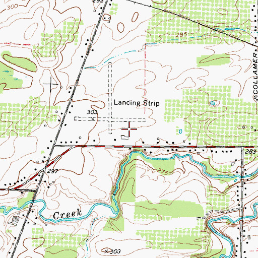Topographic Map of Hendershot Airport, NY