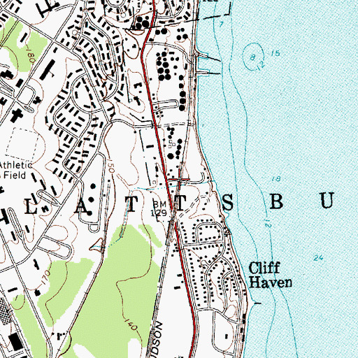 Topographic Map of Clinton Park, NY
