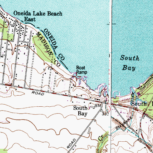 Topographic Map of Pier Number 31 Marina, NY
