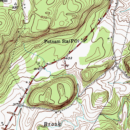 Topographic Map of Chilson Bend, NY