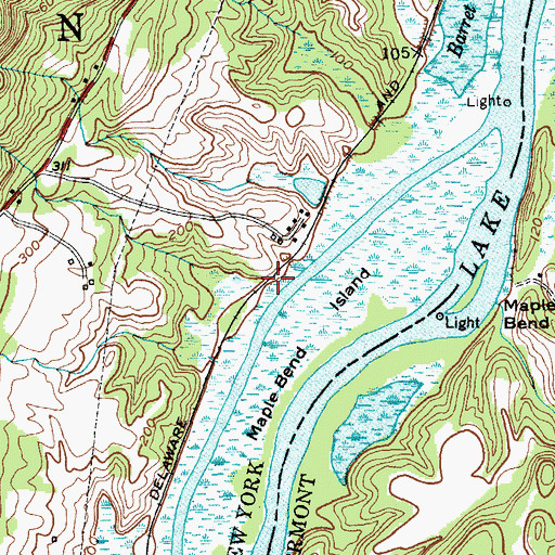 Topographic Map of Ottenburgs Ramp, NY