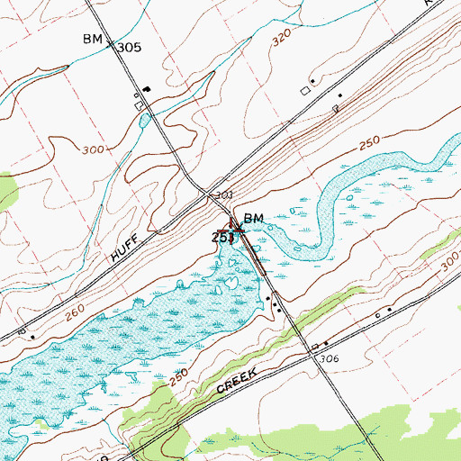 Topographic Map of Snug Harbor Marina, NY