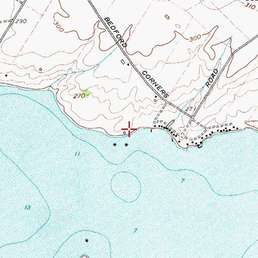 Topographic Map of Scott Marina, NY