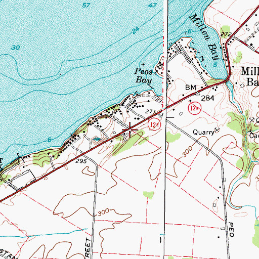 Topographic Map of Sunnybank, NY