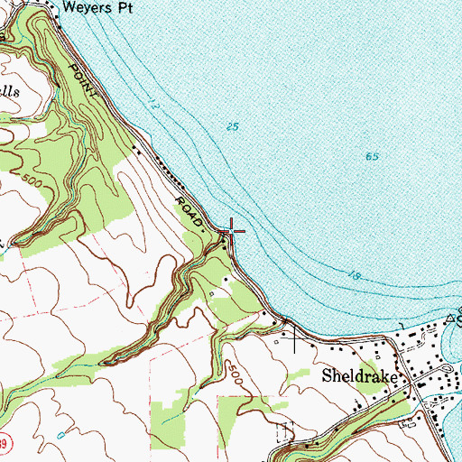 Topographic Map of Buttlers Hollow, NY