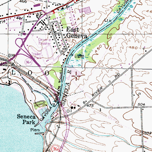 Topographic Map of Barretts Marina, NY