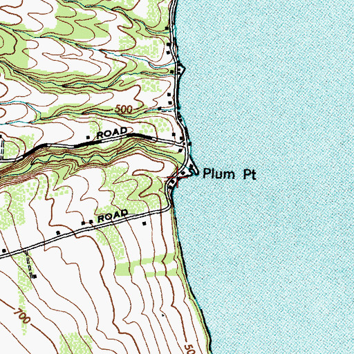 Topographic Map of Bakers Marina, NY