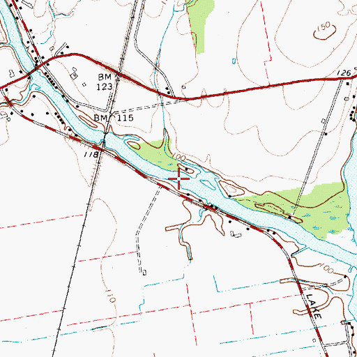 Topographic Map of Chazy Boat Basin, NY