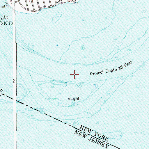 Topographic Map of Ward Point Bend, NY