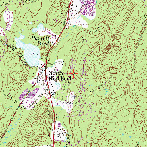 Topographic Map of North Highland, NY