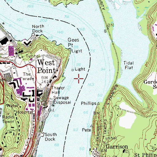 Topographic Map of Duck Island, NY