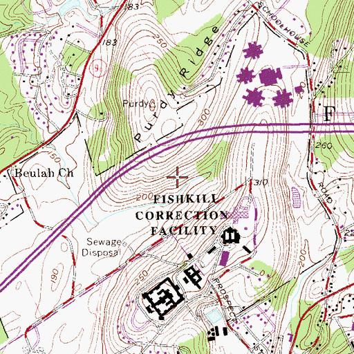 Topographic Map of New York State Hospital (historical), NY