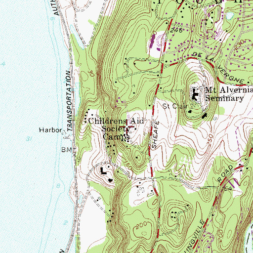 Topographic Map of Howland, NY