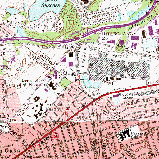 Topographic Map of Fuller School, NY